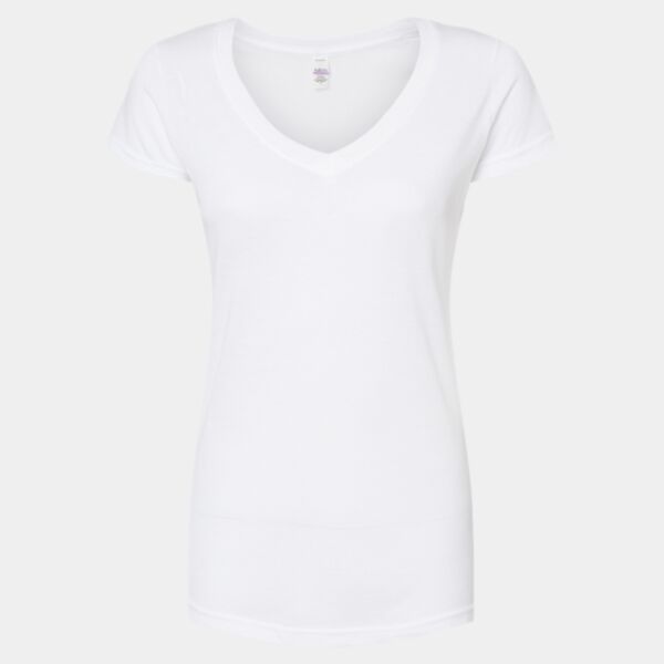 Women's Poly-Rich V-Neck T-Shirt Thumbnail