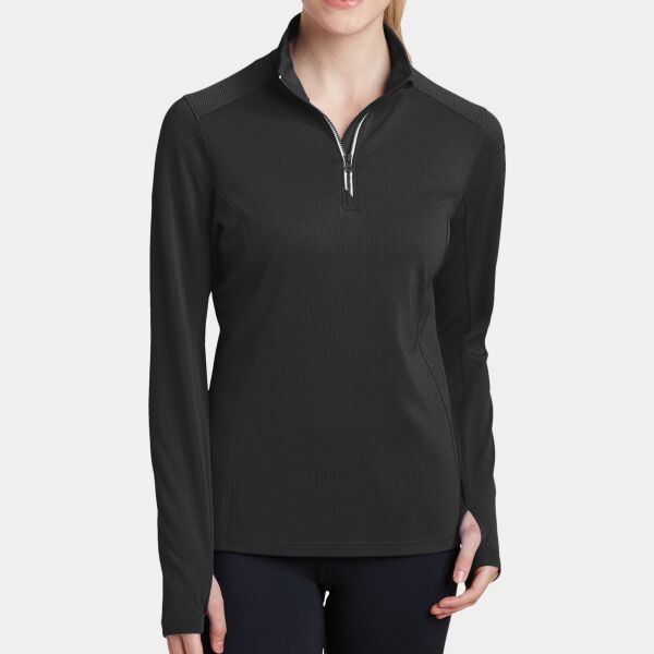 Women's Sport Wick ® Textured 1/4 Zip Pullover Thumbnail