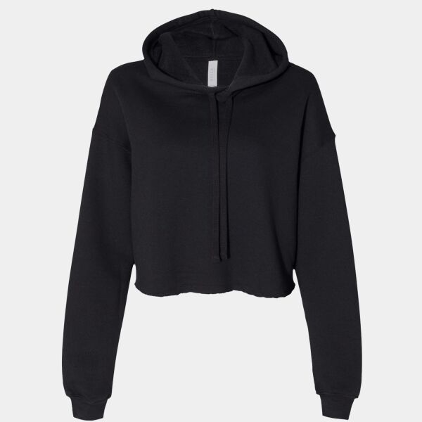 Women's Crop Fleece Hoodie Sweatshirt Thumbnail
