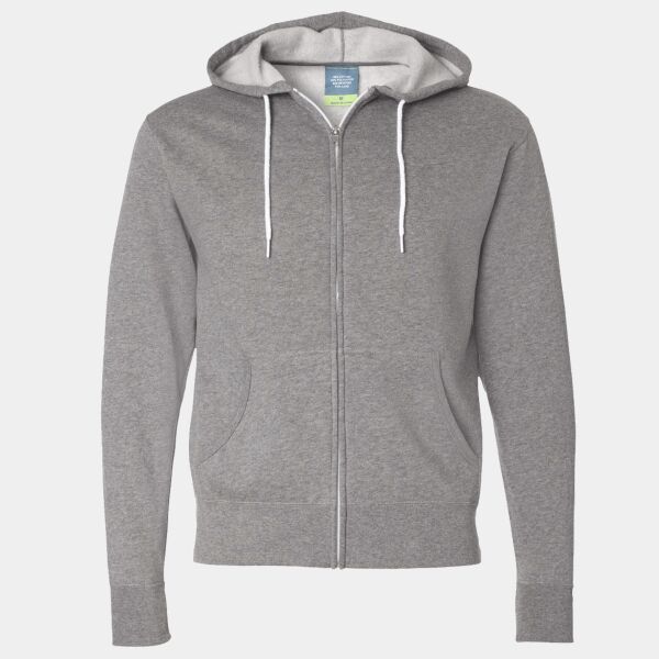 Lightweight Full-Zip Hooded Sweatshirt Thumbnail