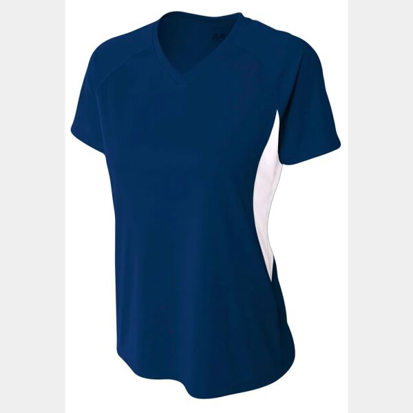 Women's Color Block Performance V-Neck Thumbnail