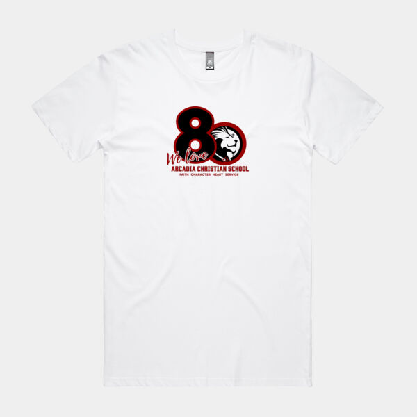 ACS 80th We Love Arcadia Christian School Tee Shirt - Adult Thumbnail